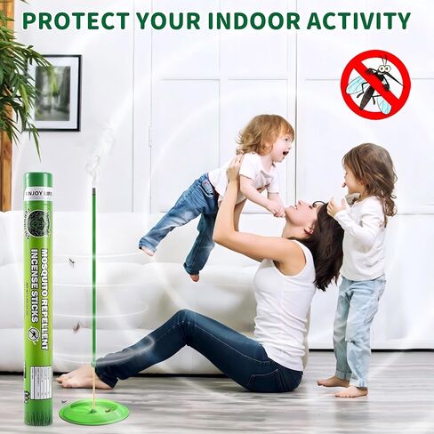 Mosquito Repellent Incense Sticks - 60 Pcs Incense Sticks for Backyard, Travel, Camping, Indoors, and Outdoor Patio in Saudi Arabia