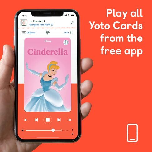 YOTO Disney Classics: Cinderella – Kids Audiobook Card for Use Player & Mini All-in-1 Audio Player, Educational Screen-Free Listening with Fun Stories for Playtime, Bedtime & Travel, Ages 4+ in Kuwait