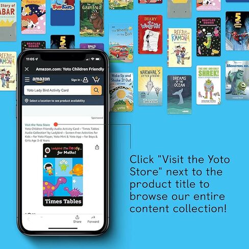 YOTO Disney Classics: Cinderella – Kids Audiobook Card for Use Player & Mini All-in-1 Audio Player, Educational Screen-Free Listening with Fun Stories for Playtime, Bedtime & Travel, Ages 4+ in Kuwait