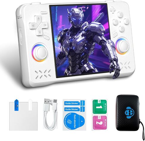 XF40H Retro Handheld Game Console, 4.0 Inch 4K HD IPS Screen, Linux 64-bit Open Source System, 18000+ Classic Games, WiFi Multiplayer Support, Portable Pocket Video Gaming for Adults (Black) in Saudi Arabia