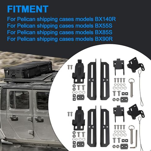Motoparty متوافق مع مجموعة تثبيت السقف لحقيبة الشحن Pelican BX140R BX55S BX85S BX90R مع دليل التعليمات in Kuwait