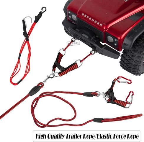 جزء ترقيات ديكور RC لـ 1/10 SCX10، Trx4/6، GEN7/8، جاك، خزان الوقود، مجرفة، فأس، سلسلة مقطورة/خطاف/حبل/مستقبل/حبل قوة مرن، هوائي، زجاجة نيتروجين، سلم، لوحة الاسترداد، أحمر in Saudi Arabia