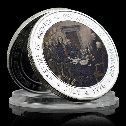 U.S. Military Challenge Coin 1776 Declaration of Independence Commemorative Coin Presidential Day Collectible Coin US Coins for Collectors US Military Challenge Coins Commemorative Coins Gift(1776) in Saudi Arabia