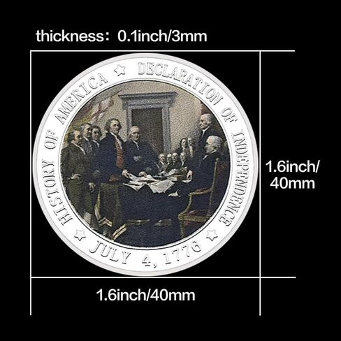 U.S. Military Challenge Coin 1776 Declaration of Independence Commemorative Coin Presidential Day Collectible Coin US Coins for Collectors US Military Challenge Coins Commemorative Coins Gift(1776) in Saudi Arabia