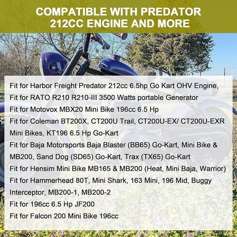 ملف إشعال GX160 مع قابس شرارة F6TC لهوندا GX110 GX120 GX140 GX200 Predator 212cc 224cc 5.5HP 6.5HP محركات، مناسب لمحرك Coleman CT200u والمزيد، استبدل 30500-ZE1-033 in Kuwait