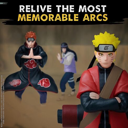 P.M.I. Naruto Shippuden Collectible Mini Figures 12 Pack Deluxe Box | Anime Toy Set Featuring Team 7 Ninjas, Akatsuki, Legendary Sannin & Hidden Rare Shinobi (Assortment A) in Saudi Arabia