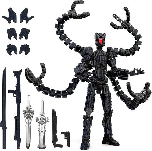 T13 Assembly Completed Action Figure 3D Printed Multi-Jointed Movable Nova 13 Robot d13 Accessories Best Birthday Festival Gift Desktop Decorations for Game Lovers in Saudi Arabia