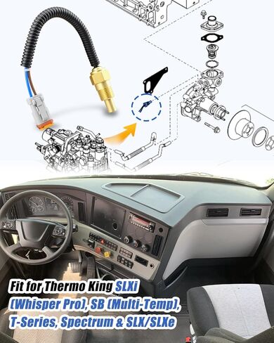 Coolant Water Temperature Sensor 41-6538 Fit for Thermo King/Yanmar Replace 414992 415065 416538 41-5065 1E27507G01 17095025 41-4992 in Saudi Arabia