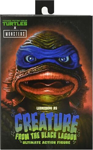 Universal Monsters/Teenage Mutant Ninja Turtles - شخصية مجسمة بمقياس 7 بوصات - ليوناردو كمخلوق in Kuwait