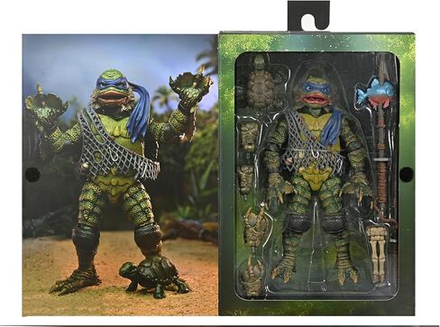 Universal Monsters/Teenage Mutant Ninja Turtles - شخصية مجسمة بمقياس 7 بوصات - ليوناردو كمخلوق in Kuwait