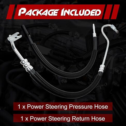 2pcs Power Steering Pressure Return Hose Line Assembly, Compatible with Chevy Avalanche Silverado 1500 Suburban 1500 Tahoe; GMC Sierra 1500 Yukon XL 1500; Cadillac Escalade ESV EXT, 4.8/5.3/6.0/6.2L in Saudi Arabia