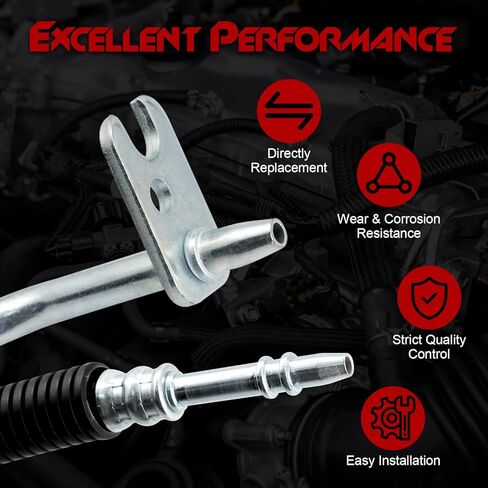 2pcs Power Steering Pressure Return Hose Line Assembly, Compatible with Chevy Avalanche Silverado 1500 Suburban 1500 Tahoe; GMC Sierra 1500 Yukon XL 1500; Cadillac Escalade ESV EXT, 4.8/5.3/6.0/6.2L in Saudi Arabia