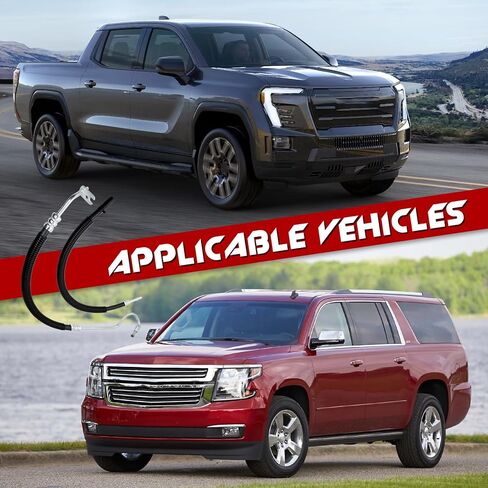 2pcs Power Steering Pressure Return Hose Line Assembly, Compatible with Chevy Avalanche Silverado 1500 Suburban 1500 Tahoe; GMC Sierra 1500 Yukon XL 1500; Cadillac Escalade ESV EXT, 4.8/5.3/6.0/6.2L in Saudi Arabia