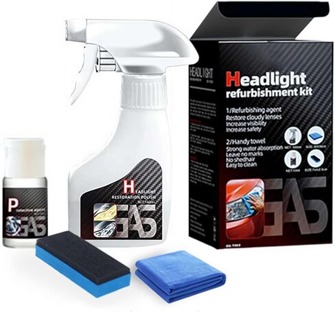 Headlight Restoration Kit, Headlights Cleaner, Automotive Headlight Restoration Kits, Multifunctional Car Headlights Polishing for All Vehicle Types (1 Set) in Saudi Arabia
