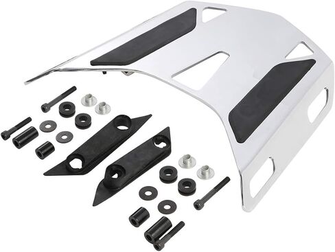 TCT-MOTORPARTS Chrome Rear Carrier Luggage Rack Fits for Honda Goldwing 1800 GL1800 2018-2025 2020 in Kuwait