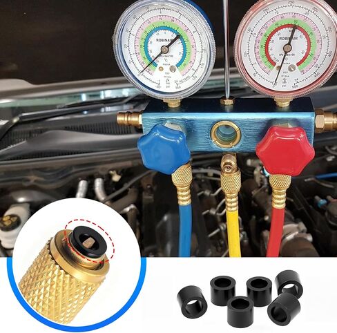 40083 استبدال حشية خرطوم HVAC لخراطيم ومشعب شحن غاز التبريد 1/4 بوصة - 6 قطع in Kuwait