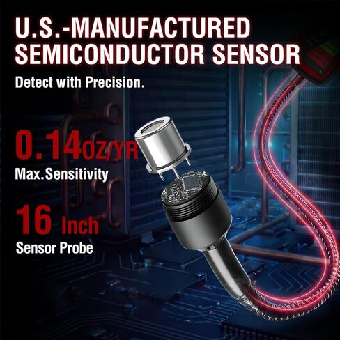Refrigerant Leak Detector, ALD-200+ HVAC Freon Sniffer A1 A2L A3 & Low-GWP Compatible, Smart Semiconductor Sensor with 0.14 oz/yr Sensitivity, 2026 Updated, Professional AC Sniffer in Saudi Arabia