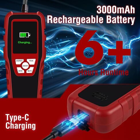 Refrigerant Leak Detector, ALD-200+ HVAC Freon Sniffer A1 A2L A3 & Low-GWP Compatible, Smart Semiconductor Sensor with 0.14 oz/yr Sensitivity, 2026 Updated, Professional AC Sniffer in Saudi Arabia