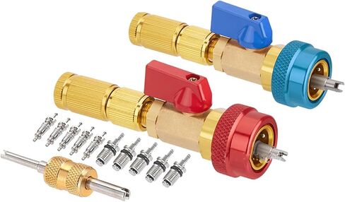 R134A Valves Core Remover Installer Tool Set Air Conditioning Valves Core Installation Tool Suitable for Air Conditioner in Kuwait