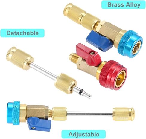 R134A Valves Core Remover Installer Tool Set Air Conditioning Valves Core Installation Tool Suitable for Air Conditioner in Kuwait