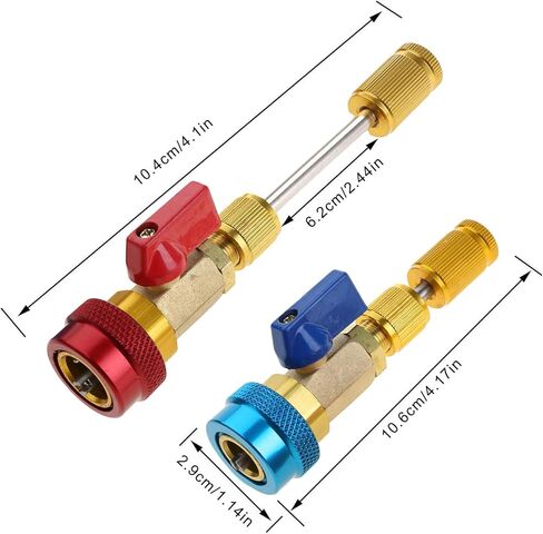 R134A Valves Core Remover Installer Tool Set Air Conditioning Valves Core Installation Tool Suitable for Air Conditioner in Kuwait