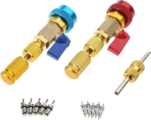 R134A Valves Core Remover Installer Tool Set Air Conditioning Valves Core Installation Tool Suitable for Air Conditioner in Kuwait