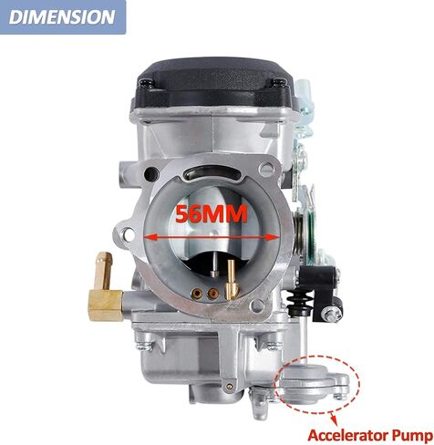 مكربن ​​CV40 لـ Harley Davidson HD Sportster XL 883 1200/ Softail/Touring/Dyna FXR/Road King Carb 27421-99A (مع فلتر الوقود + شمعة الإشعال + الطائرات) in Kuwait