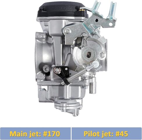 مكربن ​​CV40 لـ Harley Davidson HD Sportster XL 883 1200/ Softail/Touring/Dyna FXR/Road King Carb 27421-99A (مع فلتر الوقود + شمعة الإشعال + الطائرات) in Kuwait