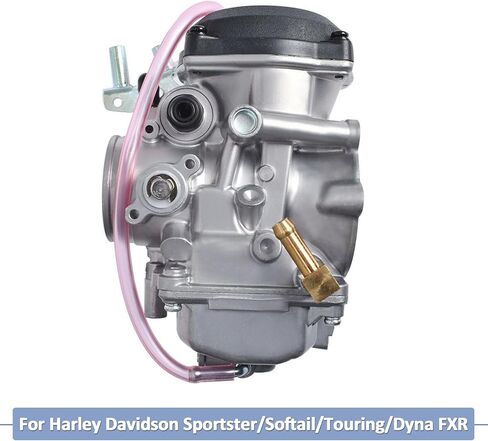 مكربن ​​CV40 لـ Harley Davidson HD Sportster XL 883 1200/ Softail/Touring/Dyna FXR/Road King Carb 27421-99A (مع فلتر الوقود + شمعة الإشعال + الطائرات) in Kuwait