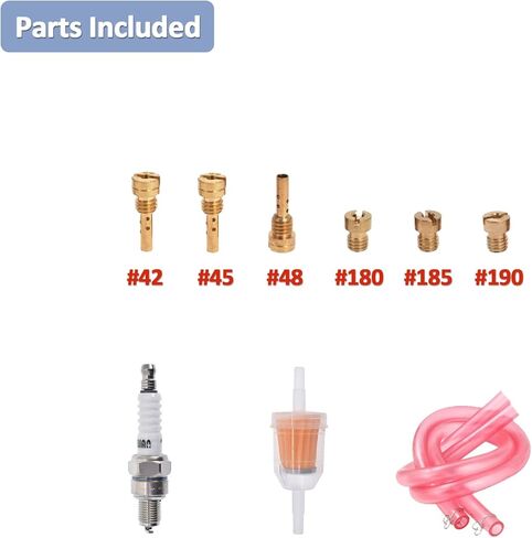 مكربن ​​CV40 لـ Harley Davidson HD Sportster XL 883 1200/ Softail/Touring/Dyna FXR/Road King Carb 27421-99A (مع فلتر الوقود + شمعة الإشعال + الطائرات) in Kuwait