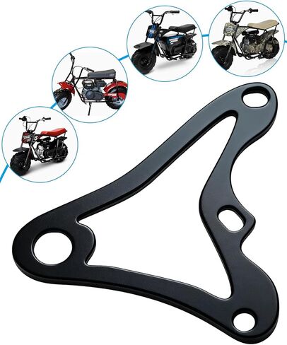 Hydraulic Brake Caliper Bracket Kit for Mini Bike Motorcycle, Compatible with Monster Mega Moto MMB80 80cc MMB105 105cc Coleman RB100 Realtree RT100, Black Bracket with Hardware in Saudi Arabia