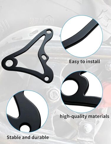 Hydraulic Brake Caliper Bracket Kit for Mini Bike Motorcycle, Compatible with Monster Mega Moto MMB80 80cc MMB105 105cc Coleman RB100 Realtree RT100, Black Bracket with Hardware in Saudi Arabia