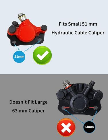 Hydraulic Brake Caliper Bracket Kit for Mini Bike Motorcycle, Compatible with Monster Mega Moto MMB80 80cc MMB105 105cc Coleman RB100 Realtree RT100, Black Bracket with Hardware in Saudi Arabia