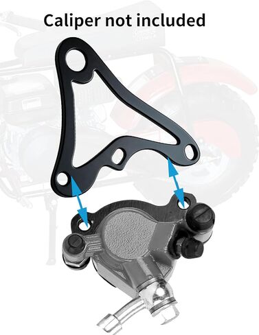Hydraulic Brake Caliper Bracket Kit for Mini Bike Motorcycle, Compatible with Monster Mega Moto MMB80 80cc MMB105 105cc Coleman RB100 Realtree RT100, Black Bracket with Hardware in Saudi Arabia