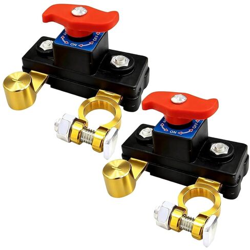 Car Battery Cut Off Switch, High Conductivity Pure Copper Battery Disconnect Switch with Stable Power Transmission, Battery Power Cut-Off Switch for Car Truck RV Boat（1pcs） in Saudi Arabia
