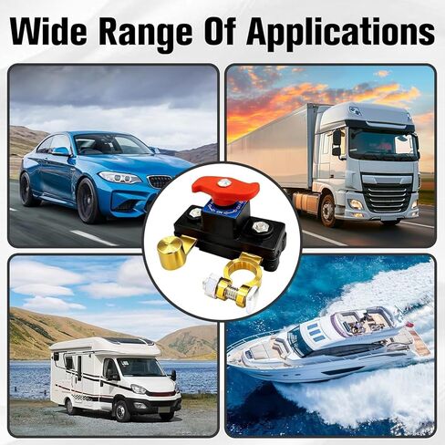 Car Battery Cut Off Switch, High Conductivity Pure Copper Battery Disconnect Switch with Stable Power Transmission, Battery Power Cut-Off Switch for Car Truck RV Boat（1pcs） in Saudi Arabia