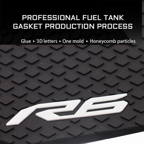 Motorcycle Tank Grip Side Decals Anti Slip Tank Pad Stickers for Yamaha YZFR6 GYTR 2017 GYTR YZF R6 Race 2022 2023 Tank Grips in Kuwait