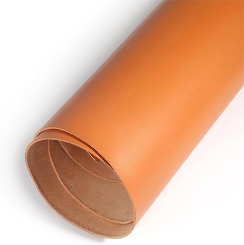 WUTA Full Grain Natural Vegetable Tanned Cowhide DIY Pre-Cut Vachetta Leather Genuine Leather Craft Material Handmade Bag Wallet (Natural, Irregular 1 feet) in Saudi Arabia