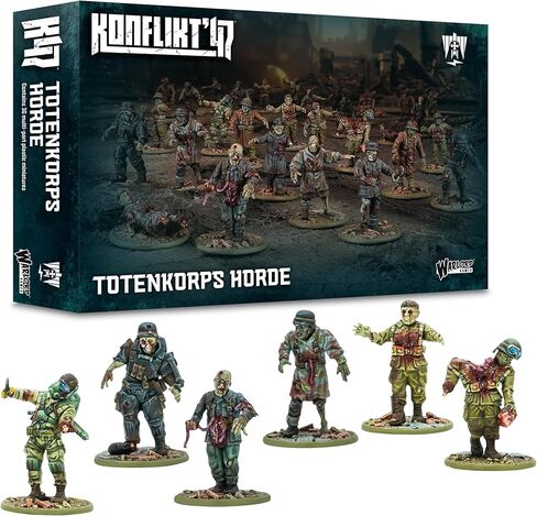 Totenkorps Horde - منمنمات بلاستيكية للمحور لـ Konflikt 47 منمنمات بمقياس 28 مم مفصلة للغاية من Warlord Games in Kuwait