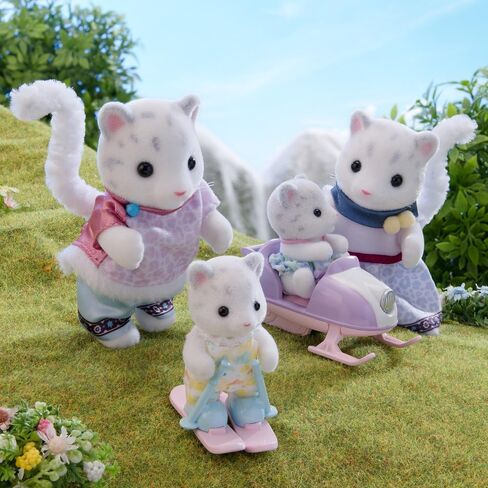Sylvanian Families - 5814 Snow Leopard Family, Playset with Animal Figure, Velvety Animal Figures, Leopards, Toys for Children Aged 3 and Up in Saudi Arabia