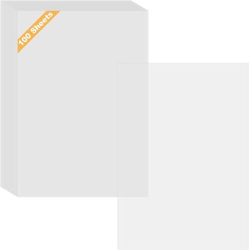 100 Sheets Tracing Paper, White Translucent Paper for Sketching Tracing Drawing Animation, A5 8.27 x 5.83 Inch in Saudi Arabia