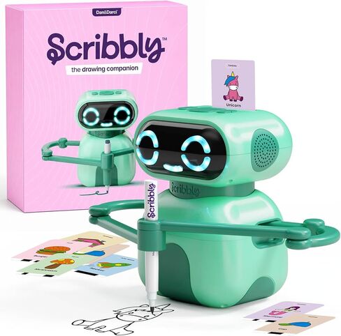 مجموعة رسم Scribbly للأطفال من Dan&Darci - هدايا عيد ميلاد فتاة تبلغ من العمر 4 5 6 7 8 9 سنوات - ألعاب للفتيات من سن 6 إلى 8 سنوات - أفكار هدايا - هدية فتاة تبلغ من العمر 7 سنوات - ألعاب للفتيات بعمر 5 سنوات in Kuwait