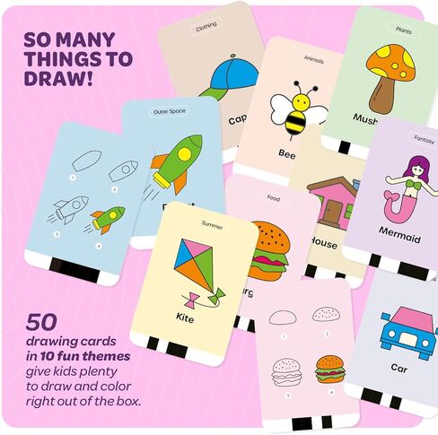 مجموعة رسم Scribbly للأطفال من Dan&Darci - هدايا عيد ميلاد فتاة تبلغ من العمر 4 5 6 7 8 9 سنوات - ألعاب للفتيات من سن 6 إلى 8 سنوات - أفكار هدايا - هدية فتاة تبلغ من العمر 7 سنوات - ألعاب للفتيات بعمر 5 سنوات in Kuwait
