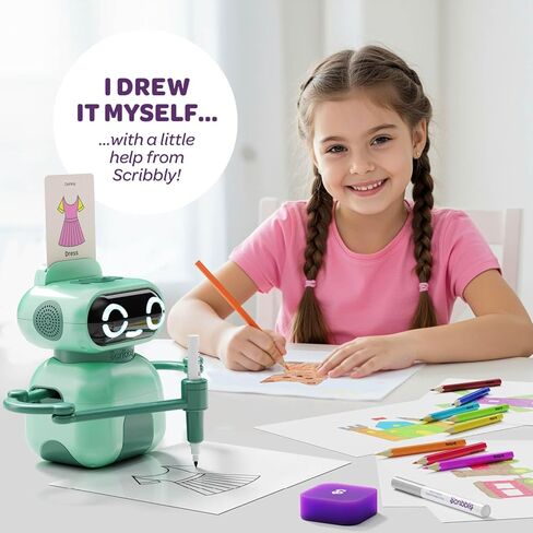 مجموعة رسم Scribbly للأطفال من Dan&Darci - هدايا عيد ميلاد فتاة تبلغ من العمر 4 5 6 7 8 9 سنوات - ألعاب للفتيات من سن 6 إلى 8 سنوات - أفكار هدايا - هدية فتاة تبلغ من العمر 7 سنوات - ألعاب للفتيات بعمر 5 سنوات in Kuwait