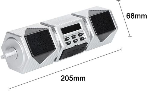 دراجة نارية مكبر صوت ستيريو BT المقود جبل مشغل MP3 ديو مكبر للصوت نظام منفذ USB/TF بطاقة/X تشغيل لتعديل دراجة نارية 12 فولت in Kuwait