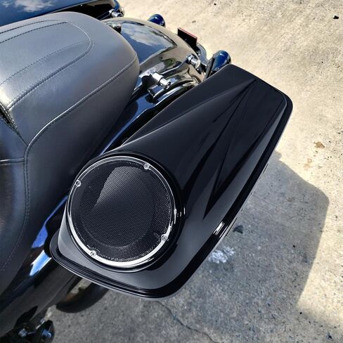 أغطية سرج مكبر صوت للدراجات النارية مقاس 6.5 بوصة متوافقة مع موديلات 2014-2024 Harley Touring Street Glide Road King Road Glide Electra Glide Ultra Limited in Kuwait