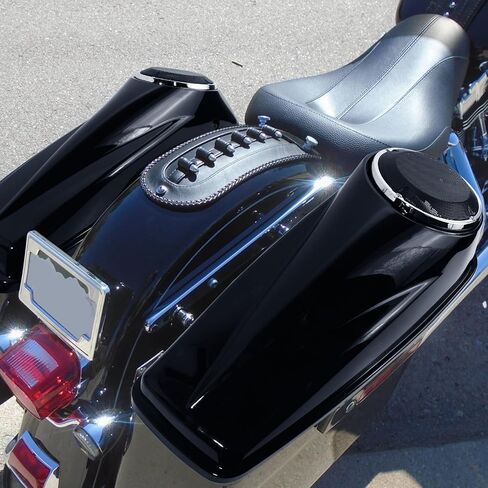 أغطية سرج مكبر صوت للدراجات النارية مقاس 6.5 بوصة متوافقة مع موديلات 2014-2024 Harley Touring Street Glide Road King Road Glide Electra Glide Ultra Limited in Kuwait