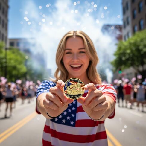 250th Anniversary Commemorative Coins - American Flag & Liberty Bell Design Collectible Coins, Durable Metal Anniversary Coins, America 250th Merchandise for Celebration & Gifting(1776-2026) in Saudi Arabia