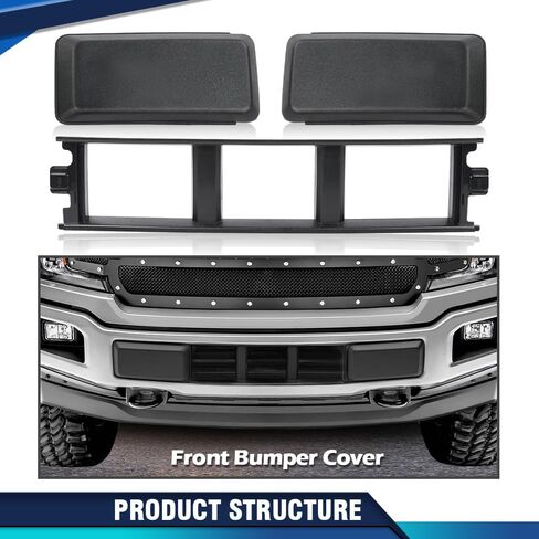 غطاء المصد الأمامي PIT66 لوحة الكسوة السفلية المشبكة متوافقة مع Ford F150 2018 2019 2020 JL3Z17B968BB in Kuwait