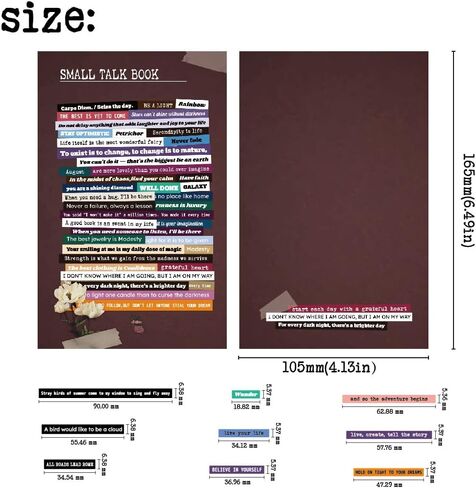 60 Sheets Scrapbook Supplies Kit Word Stickers, Inspirational Quote Stickers Book for Journaling and Scrapbooking, Ephemera for Junk Journal Supplies, Bujo, Collage in Kuwait